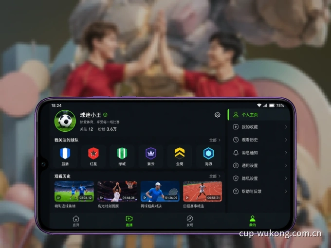 装好悟空体育 APP，看球体验更流畅